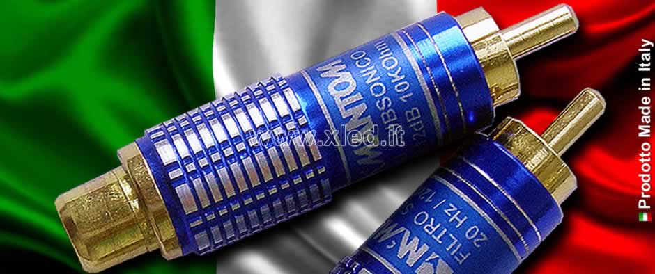 Filtro Subsonico In Linea RCA - Made in Italy